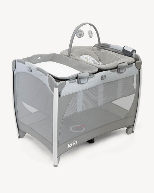 Joie Excursion Change & Bounce-Includes Changer, Bouncer & Carry Bag-5 Calming Nature Sound & 5 Classical Lullabies-Removable Bassinet-Compact Fold-For Infants-Upto 15 Kg-Portrait
