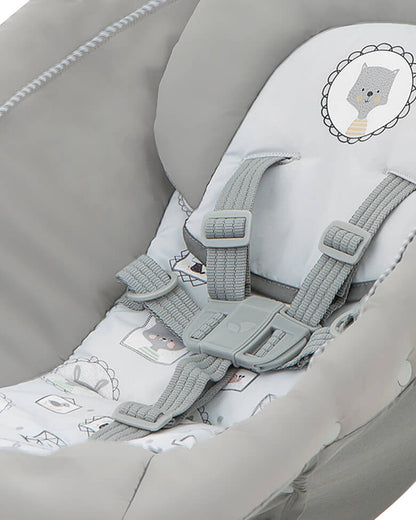 Joie Excursion Change & Bounce-Includes Changer, Bouncer & Carry Bag-5 Calming Nature Sound & 5 Classical Lullabies-Removable Bassinet-Compact Fold-For Infants-Upto 15 Kg-Portrait