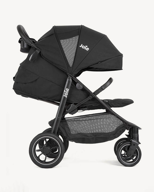 Joie Literax Pro Baby Stroller-One Hand Fold-Flat Reclining Seat-Car Seat Compatible-2 Years Warranty-For 0 to 4Y (Upto 22 Kg)-Shale