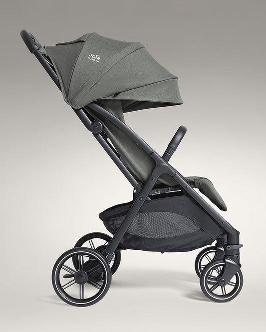 Joie Parcel LX Lightweight Stroller-One Hand Fold-Flat Reclining Seat-Car Seat Compatible-Mesh Window On Canopy-2 Years Warranty-For 0 to 4Y (Upto 22 Kg)-Evergreen