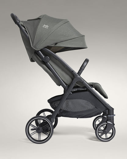 Joie Parcel LX Lightweight Stroller-One Hand Fold-Flat Reclining Seat-Car Seat Compatible-Mesh Window On Canopy-2 Years Warranty-For 0 to 4Y (Upto 22 Kg)-Evergreen