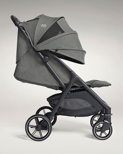 Joie Parcel LX Lightweight Stroller-One Hand Fold-Flat Reclining Seat-Car Seat Compatible-Mesh Window On Canopy-2 Years Warranty-For 0 to 4Y (Upto 22 Kg)-Evergreen