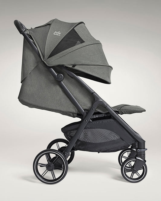 Joie Parcel LX Lightweight Stroller-One Hand Fold-Flat Reclining Seat-Car Seat Compatible-Mesh Window On Canopy-2 Years Warranty-For 0 to 4Y (Upto 22 Kg)-Evergreen