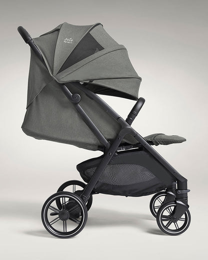 Joie Parcel LX Lightweight Stroller-One Hand Fold-Flat Reclining Seat-Car Seat Compatible-Mesh Window On Canopy-2 Years Warranty-For 0 to 4Y (Upto 22 Kg)-Evergreen