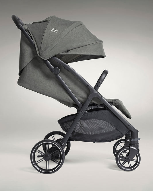 Joie Parcel LX Lightweight Stroller-One Hand Fold-Flat Reclining Seat-Car Seat Compatible-Mesh Window On Canopy-2 Years Warranty-For 0 to 4Y (Upto 22 Kg)-Evergreen