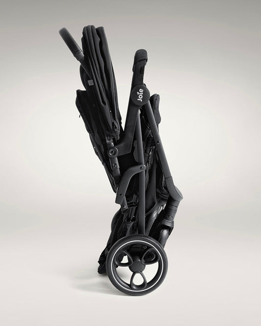 Joie Estrella Twin Stroller-Individually Adjustable Near Flat Reclining Seat-One Hand Fold-2 Years Warranty-Eclipse