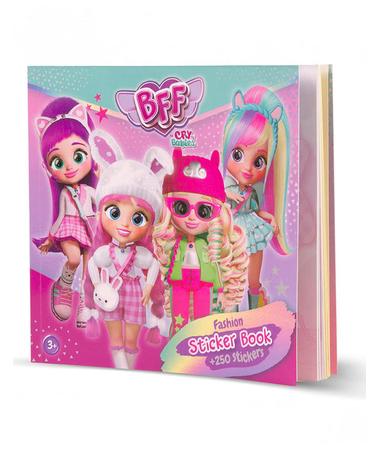 IMC Cry Babies Best Friends Forever Fashion Sticker Book-Art & Craft Kit-250+ Stickers-36M+