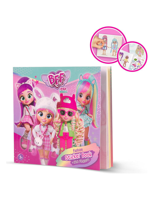 IMC Cry Babies Best Friends Forever Fashion Sticker Book-Art & Craft Kit-250+ Stickers-36M+