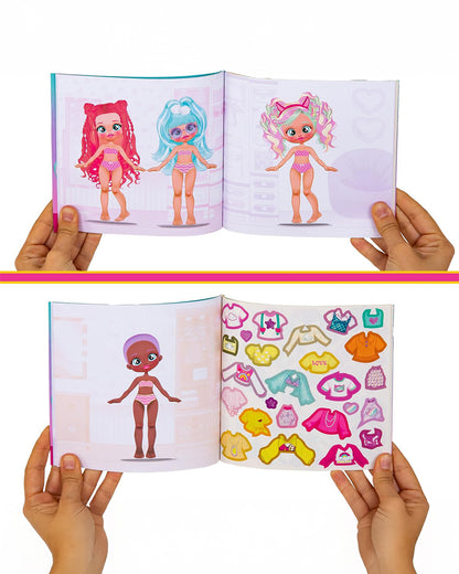 IMC Cry Babies Best Friends Forever Fashion Sticker Book-Art & Craft Kit-250+ Stickers-36M+