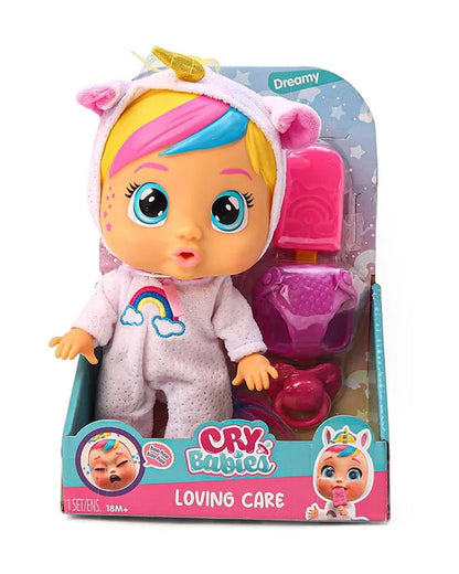 IMC Cry Babies Loving Care Dreamy Light Pink Play Doll-12M+