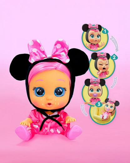 IMC Cry Babies Dressy Minnie Play Doll-Encourage Imaginative Play-12M+