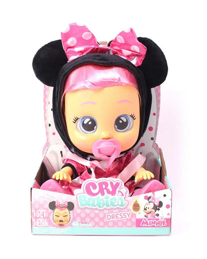 IMC Cry Babies Dressy Minnie Play Doll-Encourage Imaginative Play-12M+