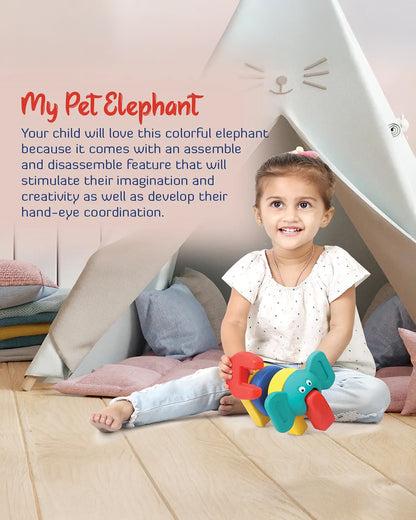 Shooting Star My Pet Elephant-Shaper Sorter & Stacker-Develops Creativity-12M+