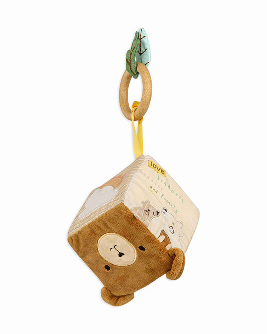 Shooting Star Cocoa Bear Activity Cube-Rattle Toy-Non Toxic-Develops Motor Skills-24M+