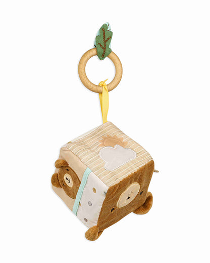 Shooting Star Cocoa Bear Activity Cube-Rattle Toy-Non Toxic-Develops Motor Skills-24M+