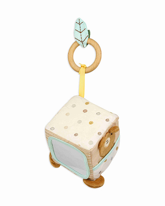 Shooting Star Cocoa Bear Activity Cube-Rattle Toy-Non Toxic-Develops Motor Skills-24M+