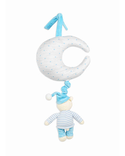 Shooting Star Musical Teddy Bear-Soft & Cuddly-Musical Pull Toy For Infants