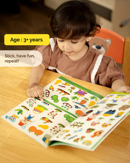 Shumee Farm Friends Sticker Book-Art & Craft Kit-200+ Stickers-Encourage Creative Expression-36M+