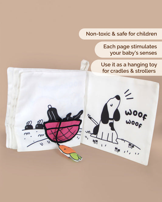 Shumee Baby's First Book-Soft Sensory Cloth Book-8 Fun Activities-Learning & Educational Toys-0M+