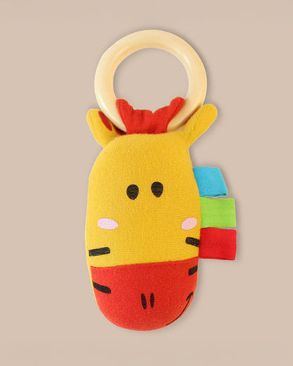 Shumee Baby Giraffe Rattle & Teether Ring Toy-Non Toxic-0M+