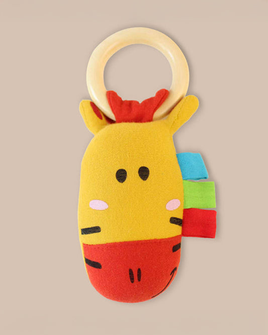 Shumee Baby Giraffe Rattle & Teether Ring Toy-Non Toxic-0M+