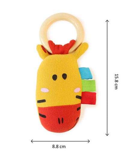 Shumee Baby Giraffe Rattle & Teether Ring Toy-Non Toxic-0M+