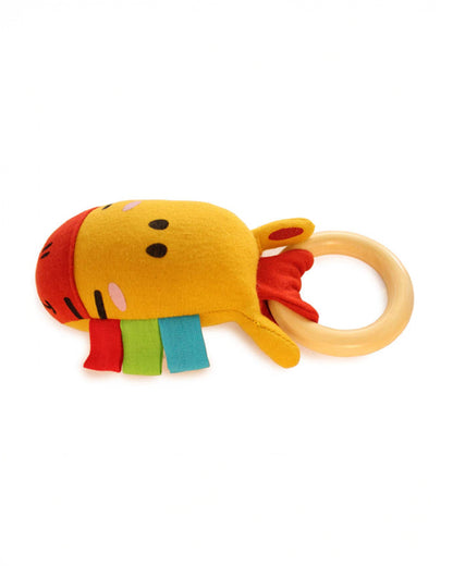 Shumee Baby Giraffe Rattle & Teether Ring Toy-Non Toxic-0M+