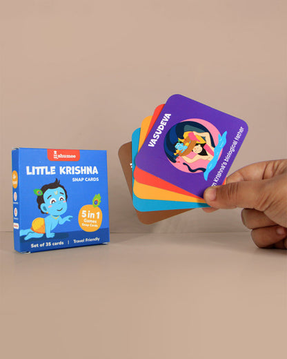 Shumee Little Krishna Snap Card-35 Cards-Develops Social Skills-Learning & Educational Toys-4Y+