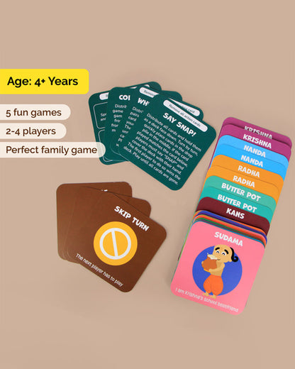 Shumee Little Krishna Snap Card-35 Cards-Develops Social Skills-Learning & Educational Toys-4Y+