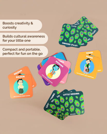 Shumee Little Krishna Snap Card-35 Cards-Develops Social Skills-Learning & Educational Toys-4Y+