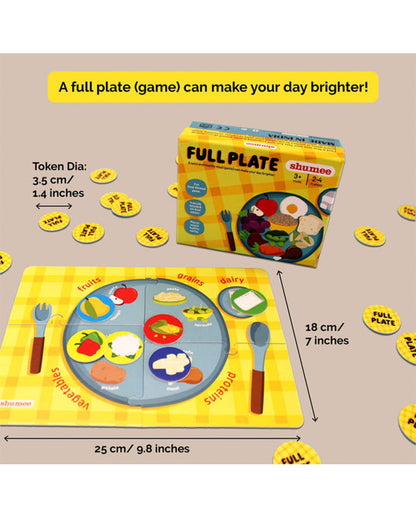 Shumee Full Plate Double Sided Board Game-Puzzle-Includes 44 Food Tokens-Learning & Educational Toys-36M+