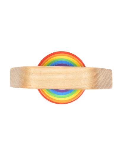 Nesta Toys Wooden Rainbow Rattle Toy-Enhances Motor Skills-6M+