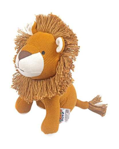 Nesta Toys Leo The Lion-Knitted Cotton Soft Toy-Encourages Imaginative Play-0M+