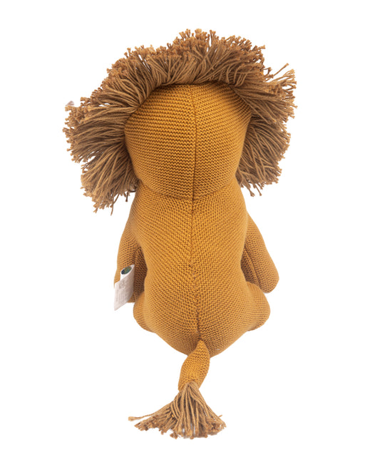 Nesta Toys Leo The Lion-Knitted Cotton Soft Toy-Encourages Imaginative Play-0M+