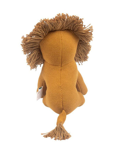 Nesta Toys Leo The Lion-Knitted Cotton Soft Toy-Encourages Imaginative Play-0M+
