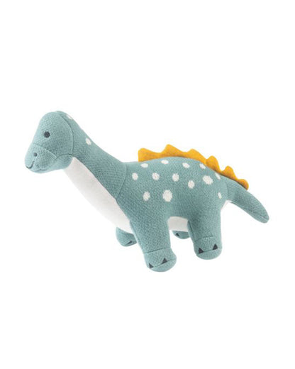 Nesta Toys Dippy The Dino-Knitted Cotton Soft Toy-Encourages Imaginative Play-0M+