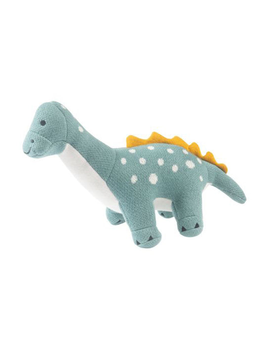 Nesta Toys Dippy The Dino-Knitted Cotton Soft Toy-Encourages Imaginative Play-0M+
