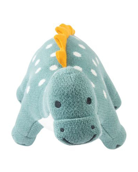 Nesta Toys Dippy The Dino-Knitted Cotton Soft Toy-Encourages Imaginative Play-0M+
