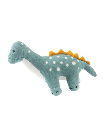 Nesta Toys Dippy The Dino-Knitted Cotton Soft Toy-Encourages Imaginative Play-0M+