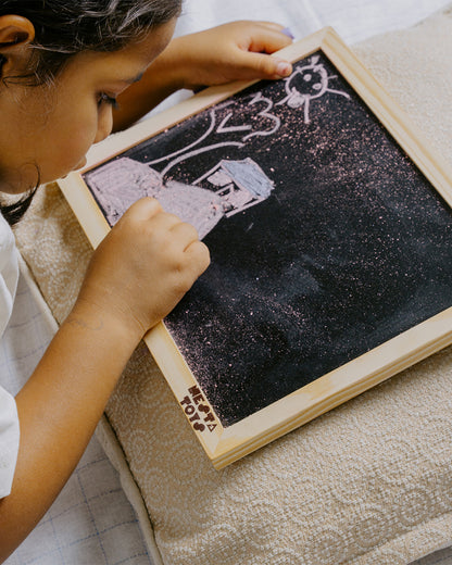 Nesta Toys Double Sided Blackboard Slate-Art & Craft Kit-Enhances Creativity-6M+