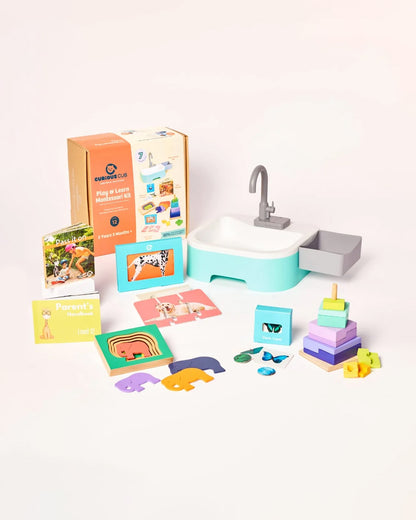 Curious Cub Montessori Box-27M+-Pack of 6 Montessori Toys-Encourages Baby’s Development-Learning & Educational Wooden Toys