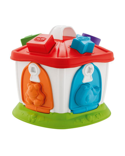 Chicco 2 In 1 Animal Cottage-Shape Sorter & Stacker-Learning & Educational Toys-12M+