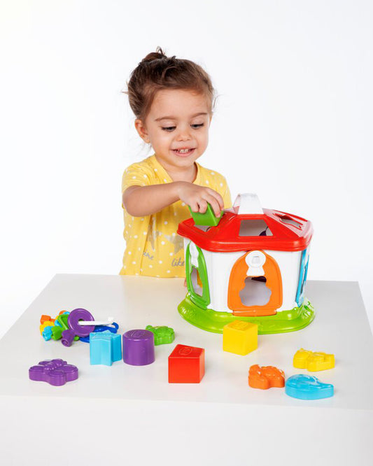 Chicco 2 In 1 Animal Cottage-Shape Sorter & Stacker-Learning & Educational Toys-12M+