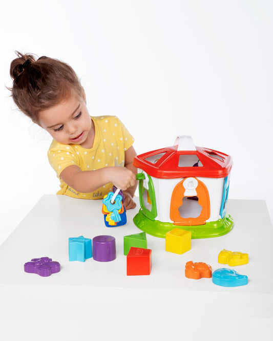 Chicco 2 In 1 Animal Cottage-Shape Sorter & Stacker-Learning & Educational Toys-12M+