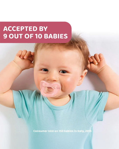 Chicco PhysioForma Soft Soother Pink-Orthodontic Pacifier-6 to 16M-Pack of 2