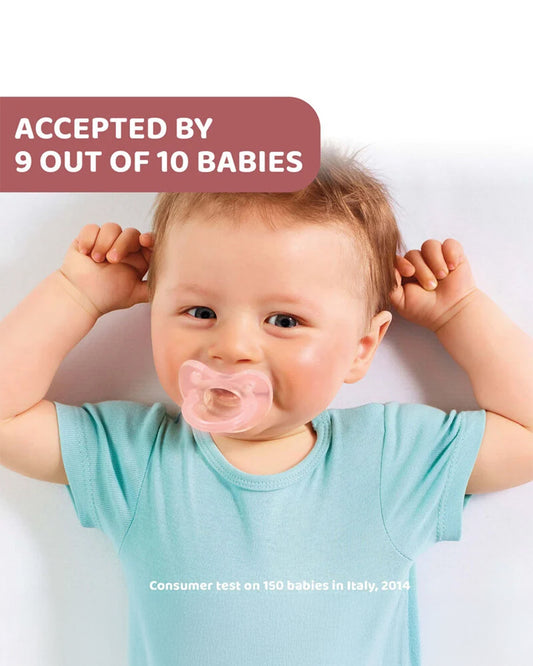 Chicco PhysioForma Soft Soother Pink-Orthodontic Pacifier-2 to 6M-Pack of 2