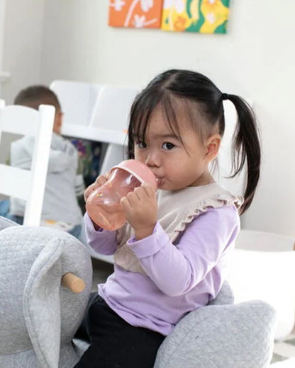 Chicco Training Cup-Ergonomic Design-Easy Grip-Spout Sipper-Pink-6M+