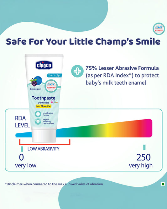 Chicco Baby Toothpaste Bubble Gum Flavour