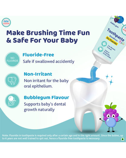 Chicco Baby Toothpaste Bubble Gum Flavour