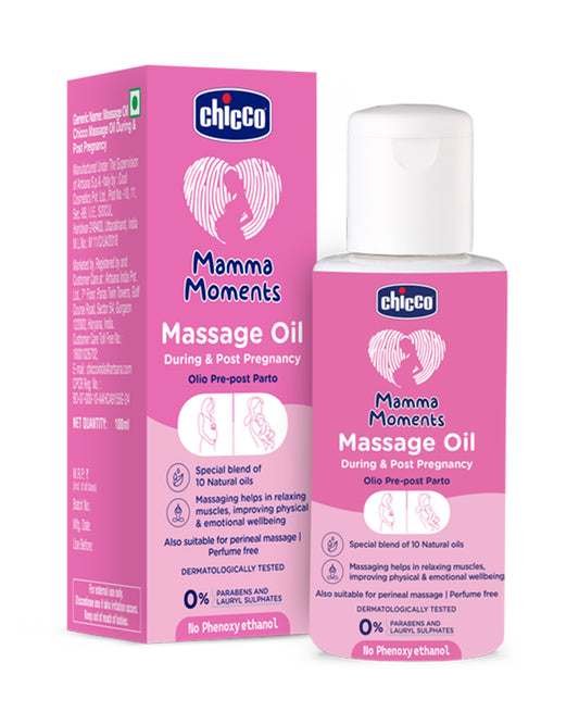 Chicco Mamma Moments Massage Oil-With Avocado & Vitamin E Formula-Pregnancy & Breastfeeding Safe
